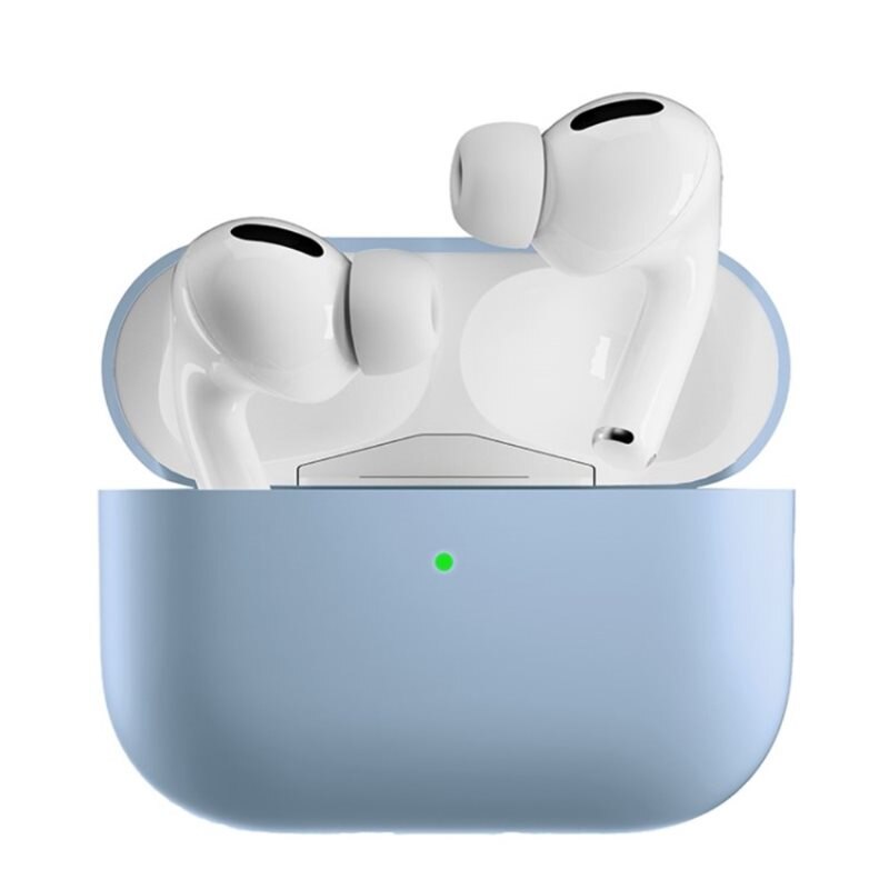Apple AirPods Pro 2 Siliconen hoesje Lichtblauw - Bescherming laadetui