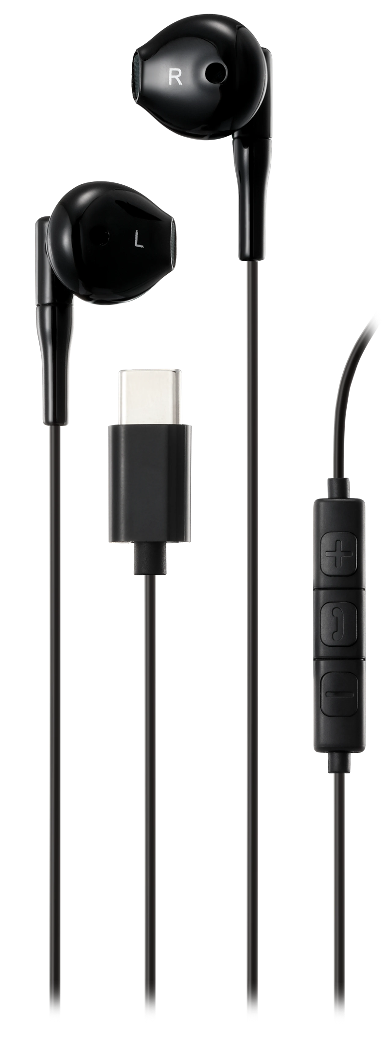 Streetz Semi-in-ear hoofdtelefoon USB-C zwart