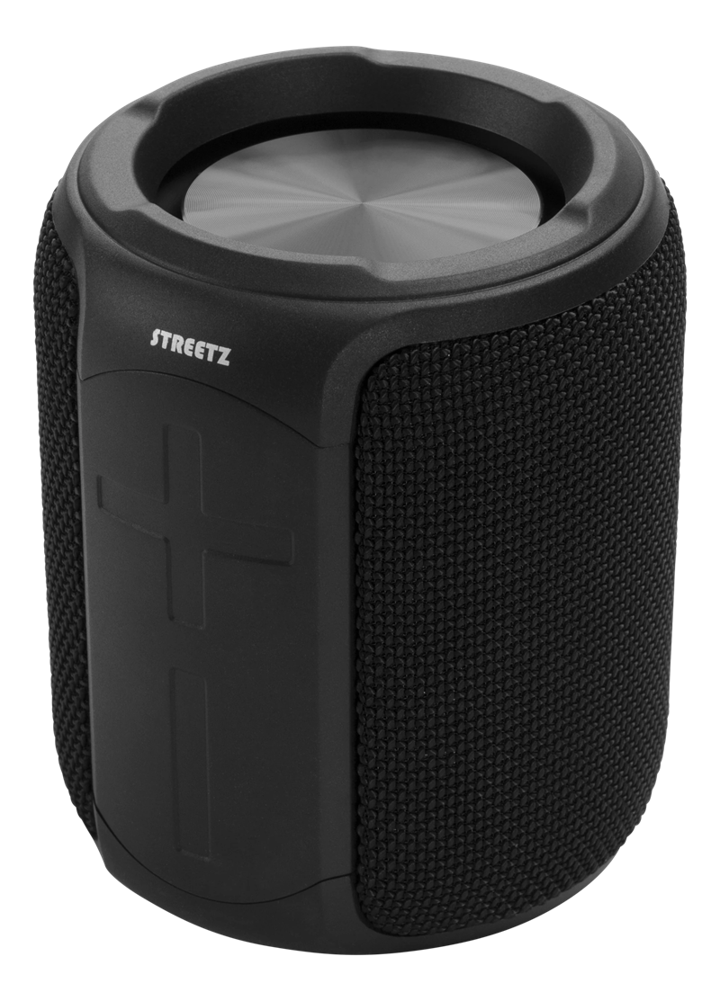 Streetz Waterdichte Bluetooth-luidspreker TWS zwart