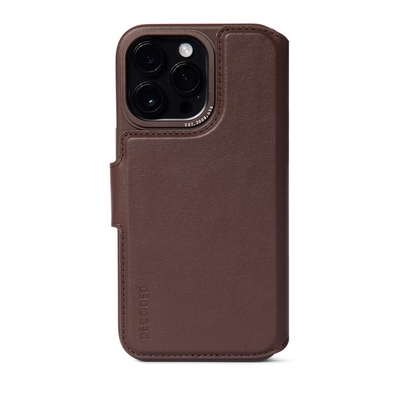 Decoded Detachable Wallet Leather iPhone 14 Pro bruin