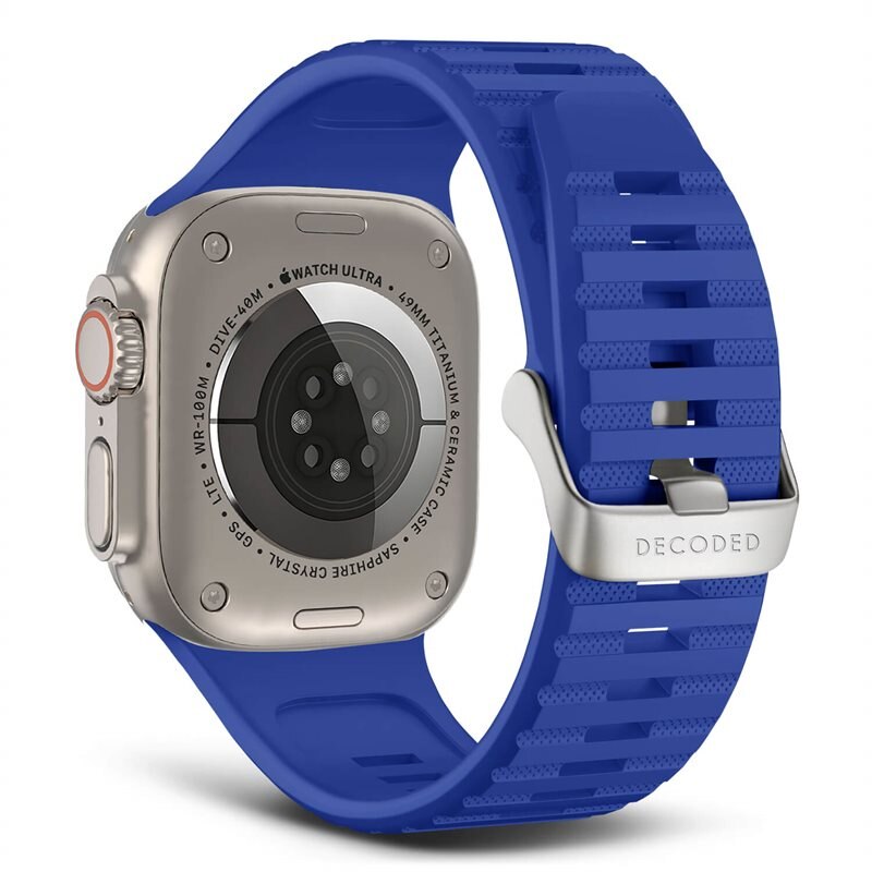 Decoded Sport Silicone Ultra Traction Strap Apple Watch Ultra 49mm Galactic Blue