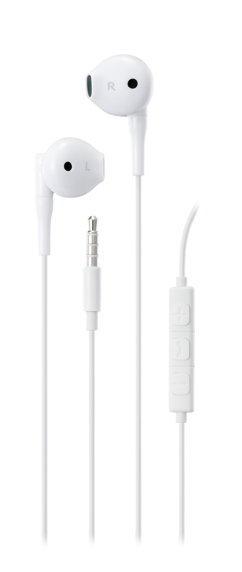 Streetz Semi-in-ear hoofdtelefoon 3.5mm wit