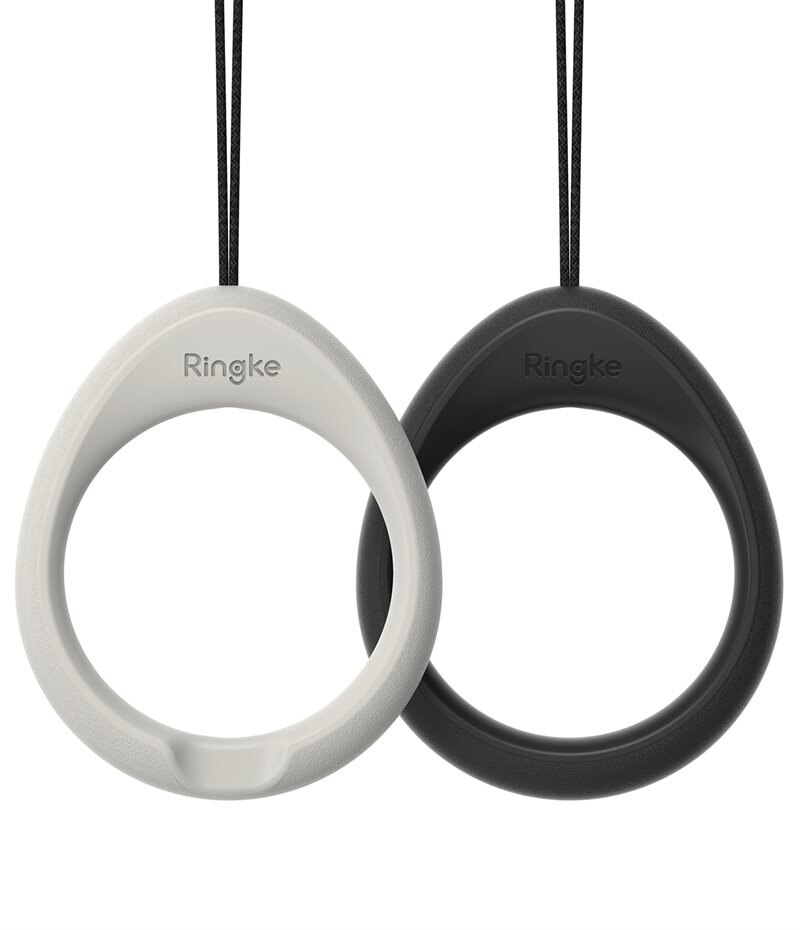 Ringke 2-pack Finger Ring Strap Light Grey - Draagbandje - Draagriempje - Polsbandje