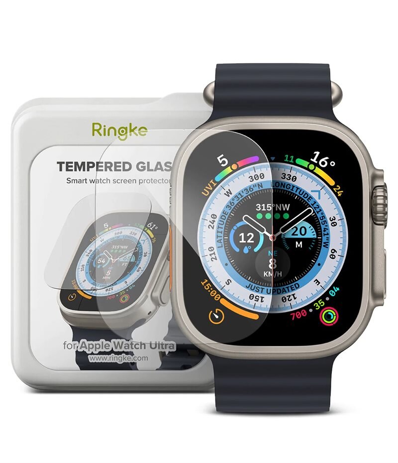 Ringke Screen Tempered Glass (4-pack) Apple Watch Ultra 49mm 2nd Gen - Beschermglas van gehard glas