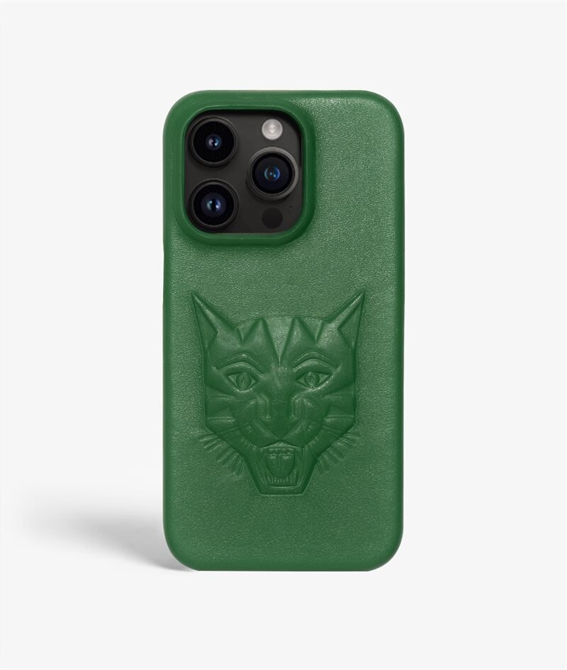 The Case Factory Hoesje iPhone 14 Pro Max Tiger Green
