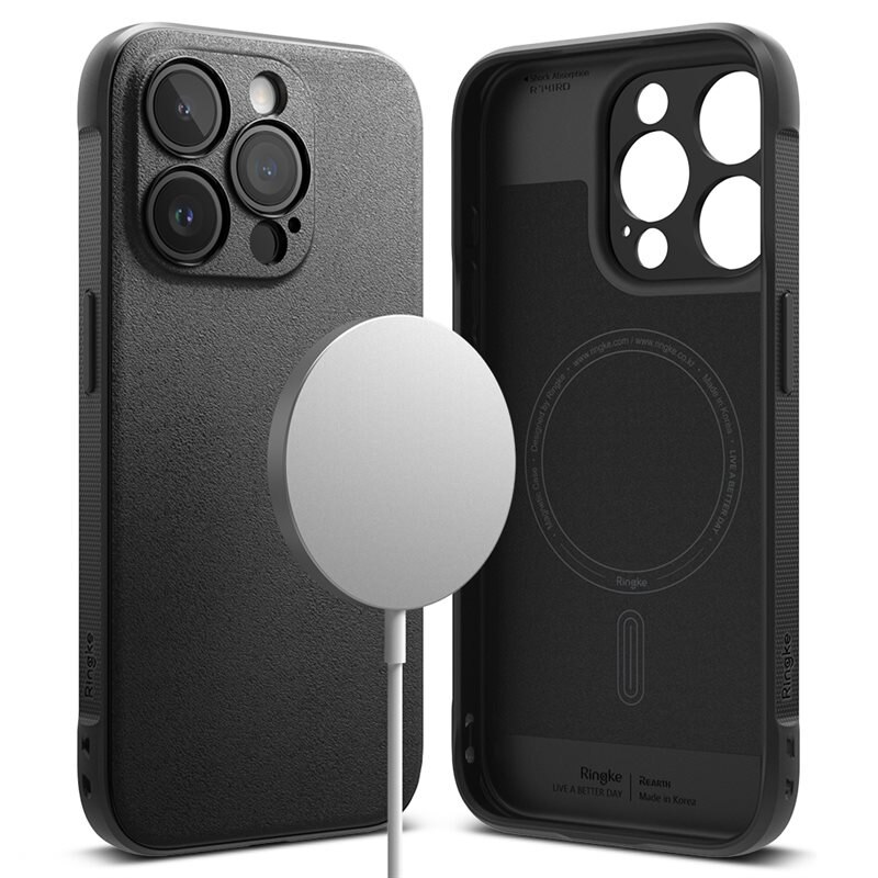 Ringke Onyx Magnetic Case iPhone 15 Pro Max Black - Stijlvolle MagSafe-hoesje