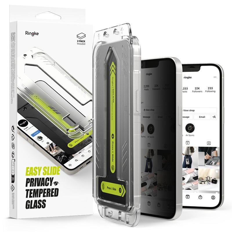 Ringke Easy Slide Privacy Glass (2-pack) iPhone 13