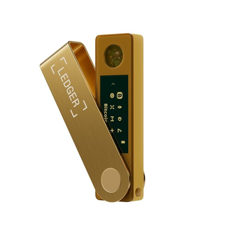Ledger Nano X Crypto Hardware Wallet Goud