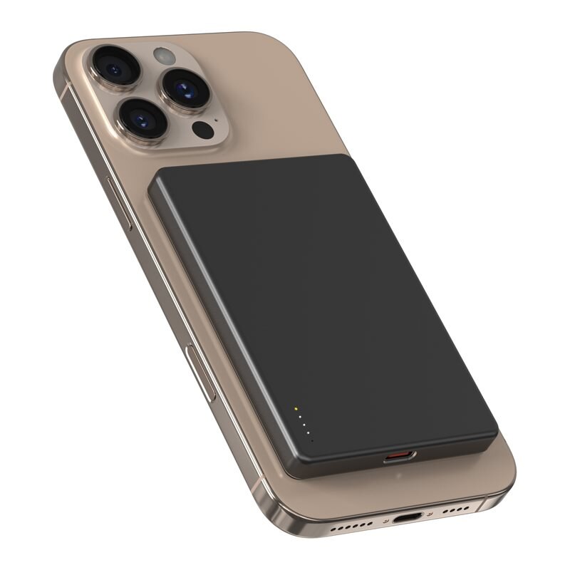 Mobique Magnetische draadloze powerbank 5000mAh zwart