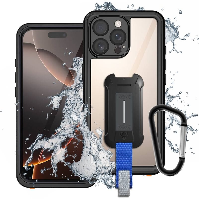 Armor-X MX Waterproof Case iPhone 16 Pro Max Black - Waterdicht en stootbestendig telefoonhoesje