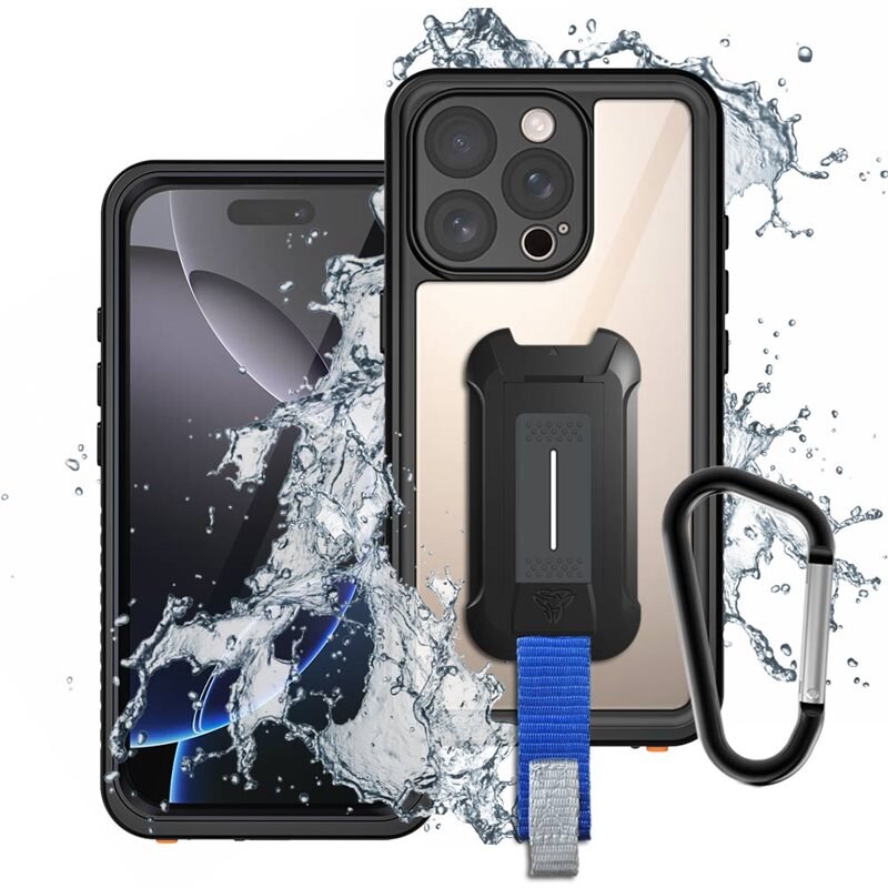 Armor-X MX Waterproof Case iPhone 16 Pro Black - Waterdicht en stootbestendig telefoonhoesje