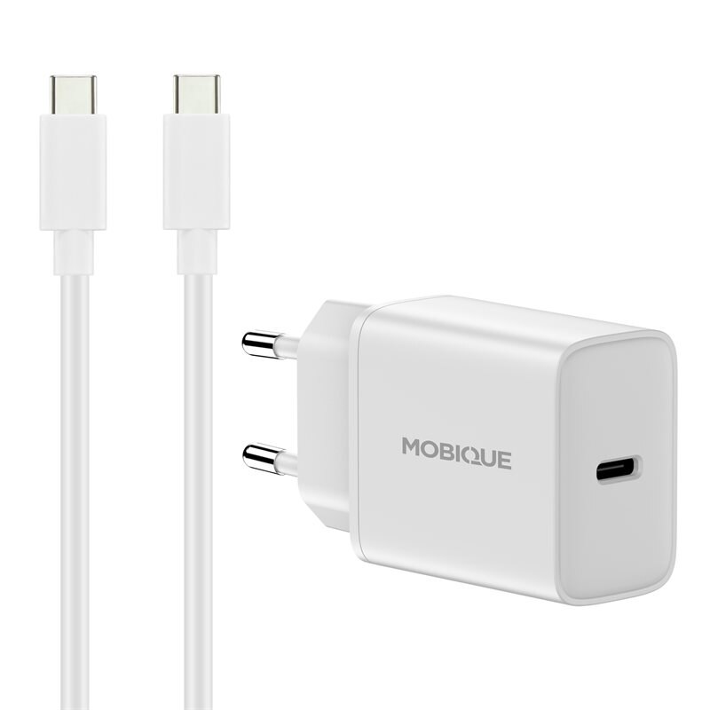 Complete oplader iPhone 17 Pro Max - 2m kabel & adapter USB-C Wit