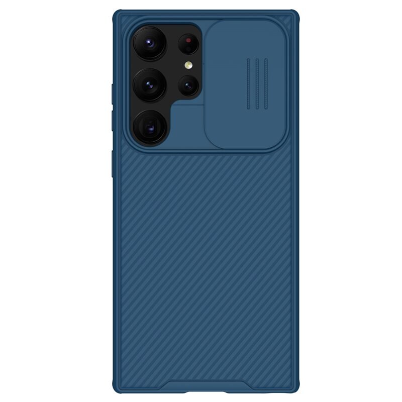 Nillkin CamShield Case Samsung Galaxy S23 Ultra Blauw - Hoesje met ingebouwde camerabescherming