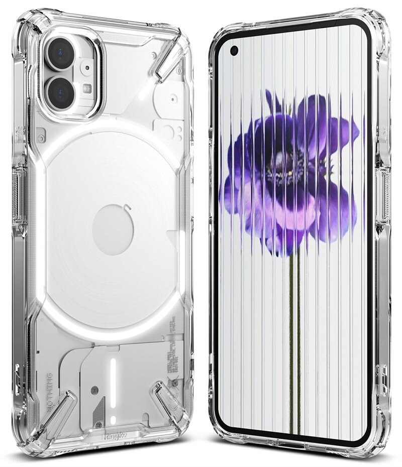 Ringke Fusion X Case Nothing Phone 1 Transparant - Stoer, minimalistisch telefoonhoesje