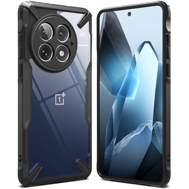 Ringke Fusion X Case OnePlus 13 Zwart - Stoer, minimalistisch telefoonhoesje