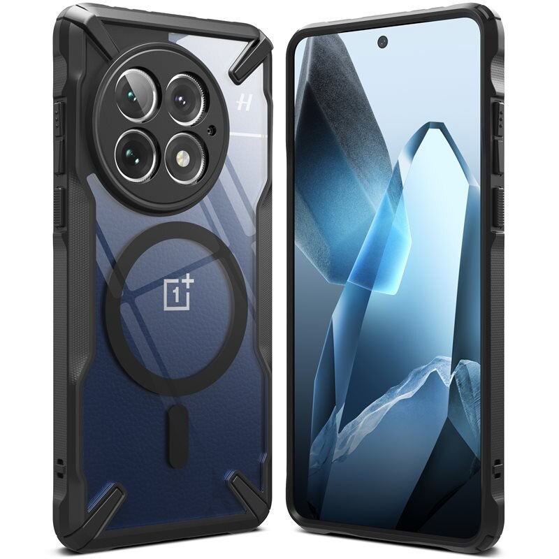 Ringke Fusion X Magnetic MagSafe Case OnePlus 13 Matte Black - Schokbestendige MagSafe-hoesje