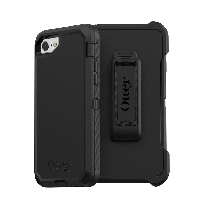 Otterbox Defender Case iPhone SE 2022 Zwart - Hoesje met extreme stootbescherming. Broekclip inbegrepen