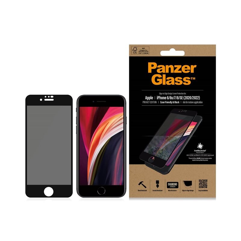 PanzerGlass iPhone 7 Privacy Screen Protector Edge-to-Edge