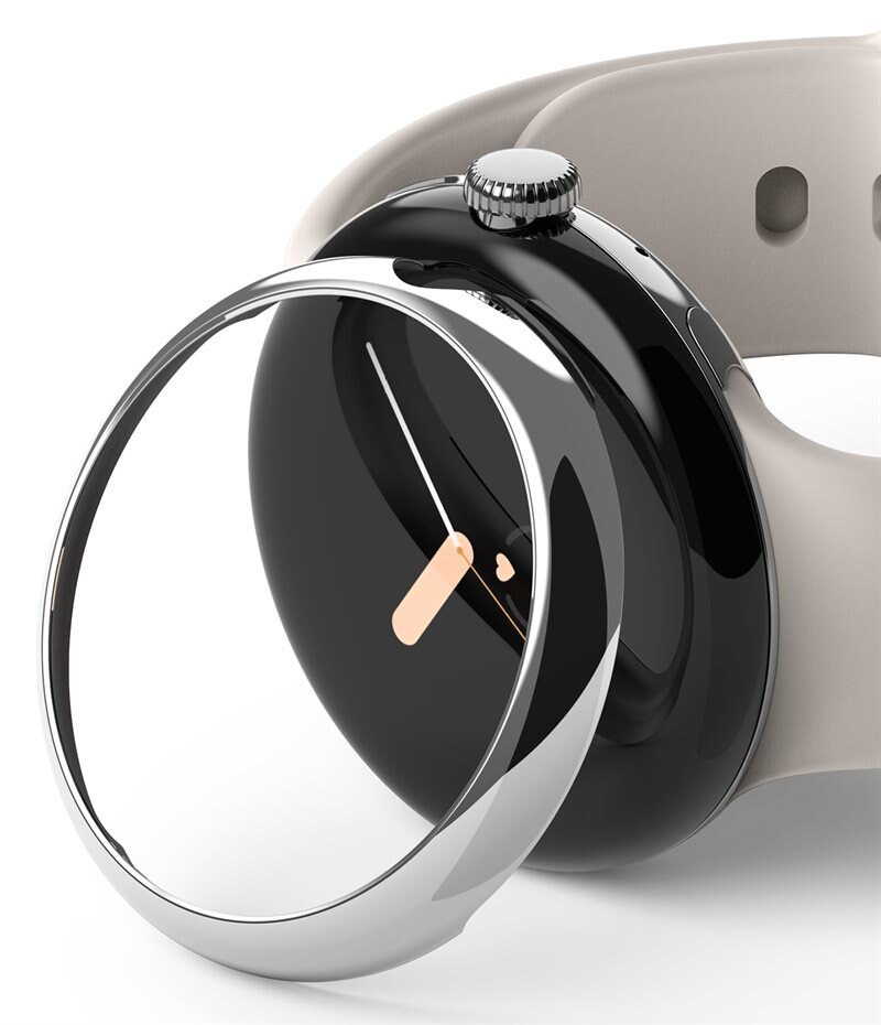 Ringke Bezel Styling Google Pixel Watch Zilver - Style je smartwacht met deze bescherming