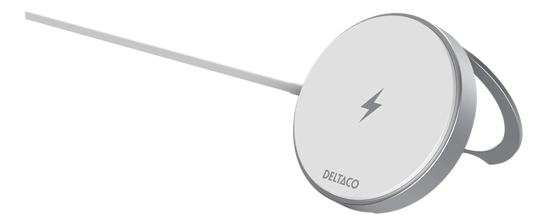 Deltaco Draadloze Qi2 Oplaadpad 15W wit
