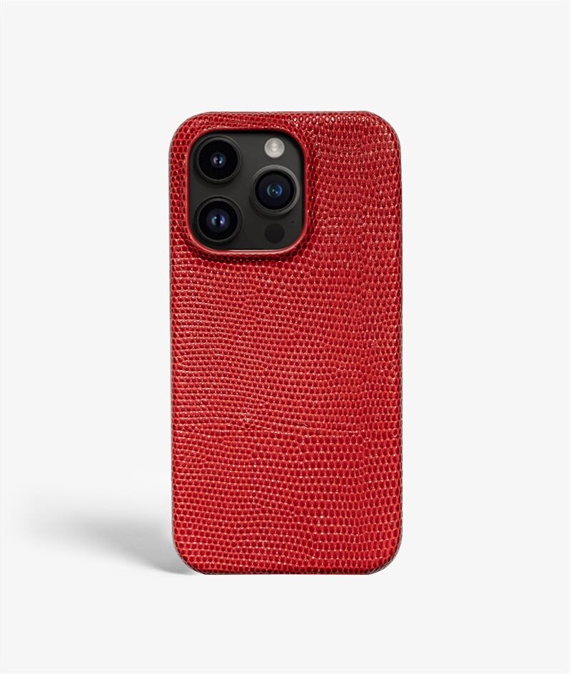 The Case Factory Hoesje iPhone 13 Pro Max Lizard Red