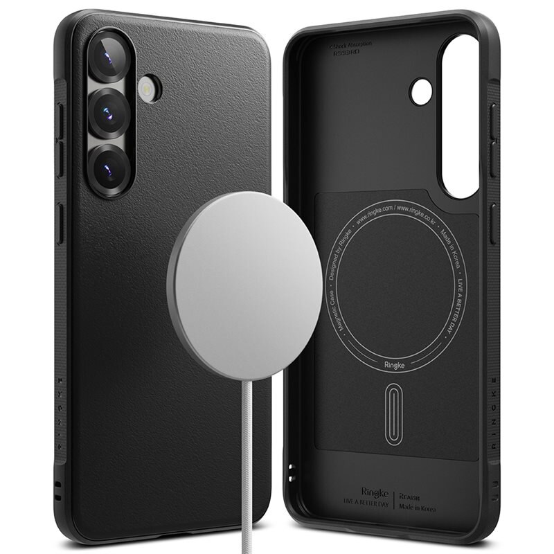 Ringke Onyx Magnetic Case Samsung Galaxy S25 Plus Black - Stijlvolle MagSafe-hoesje
