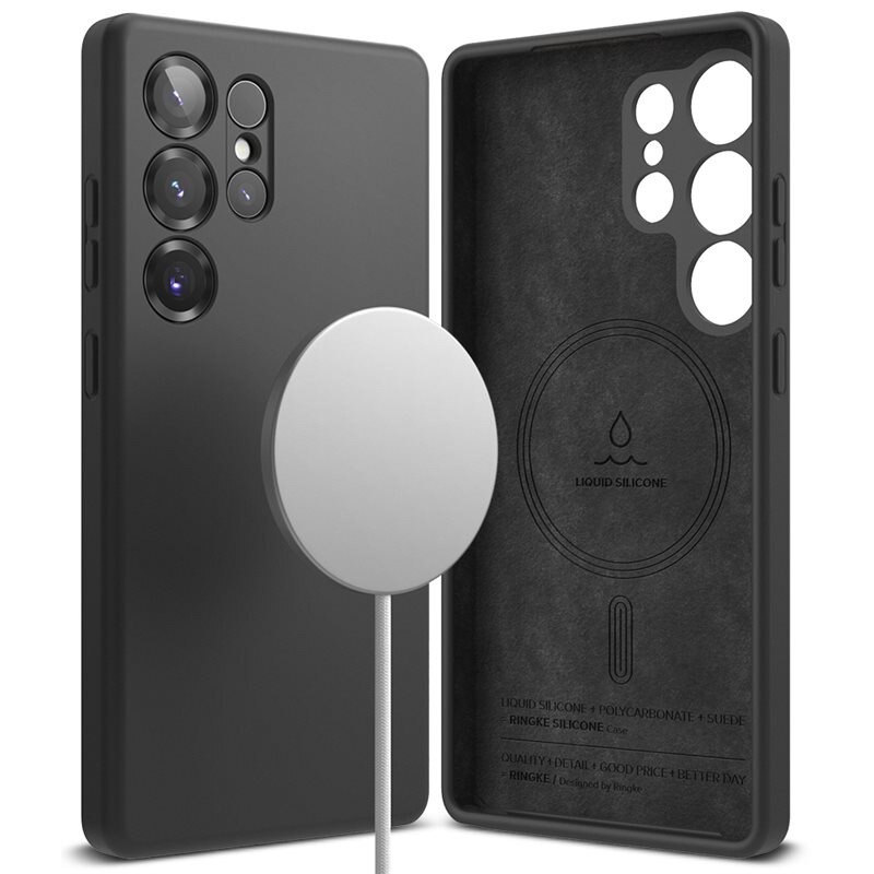Ringke Silicone Magnetic Case Samsung Galaxy S25 Ultra Black