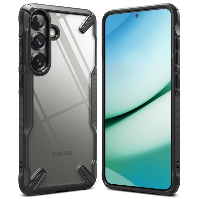 Ringke Fusion X Case Samsung Galaxy S25 Zwart - Stoer, minimalistisch telefoonhoesje