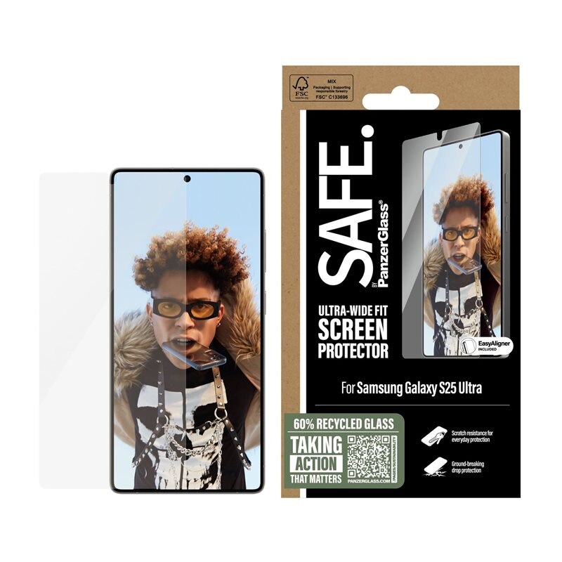 SAFE. by PanzerGlass Samsung Galaxy A56 Screen Protector Ultra Wide Fit (with EasyAligner)