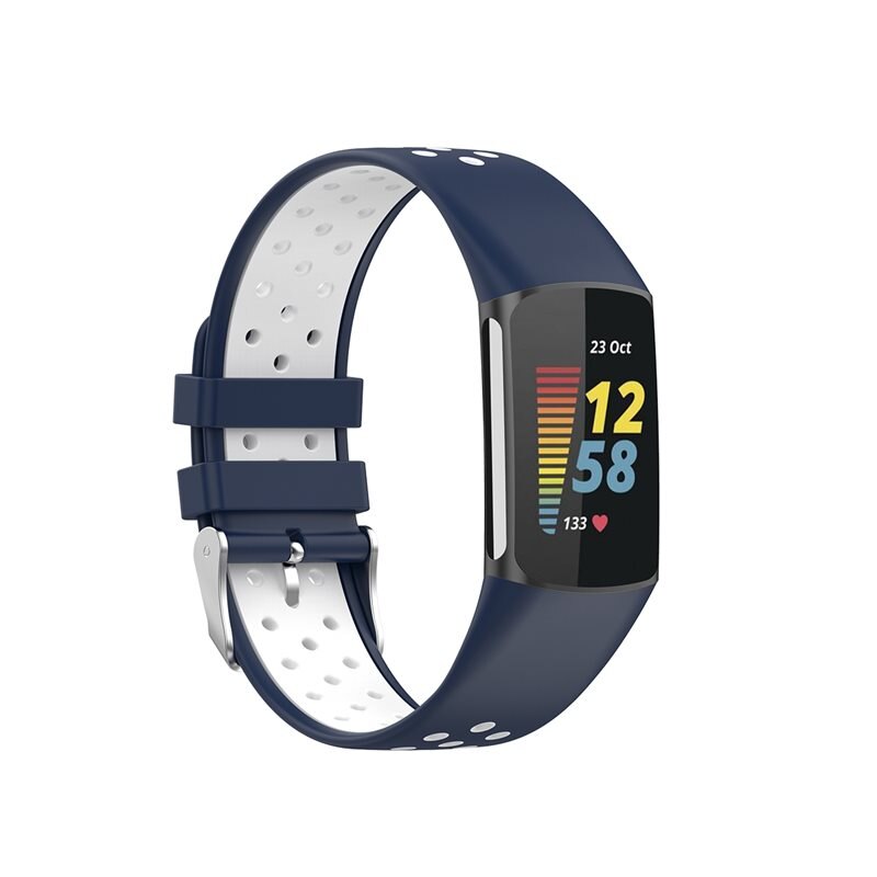 Fitbit Charge 5 Sport Siliconen bandje Blauw - Perfect bandje om te sporten - Training dames en heren