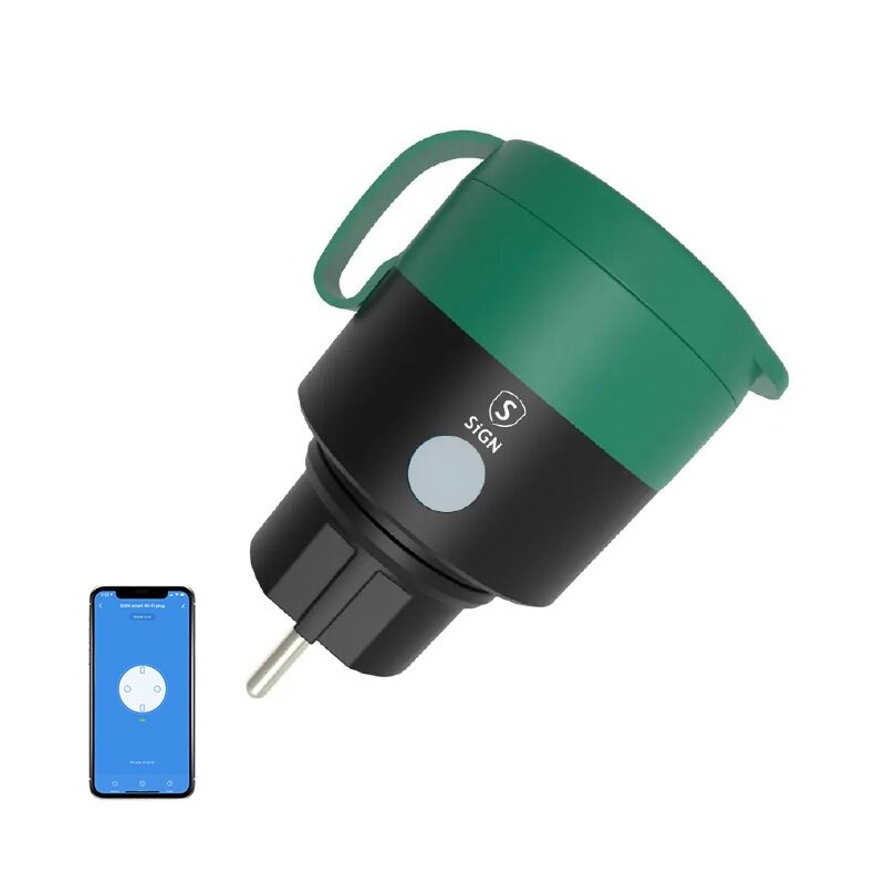 SiGN Smart WiFi Plug Buiten IP44 16A Zwart