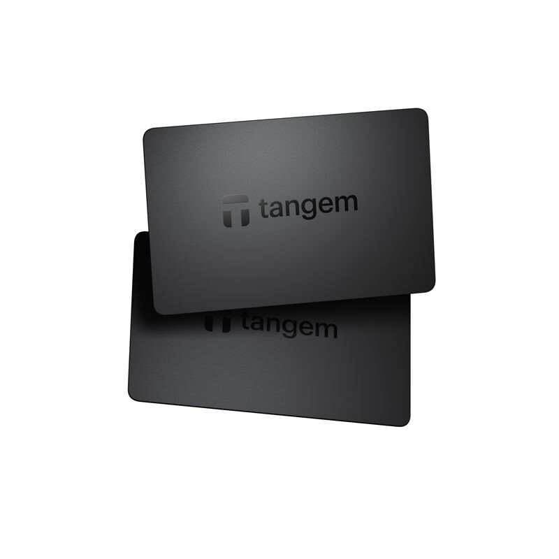 Tangem Crypto Hardware Wallet 2 Card set zwart