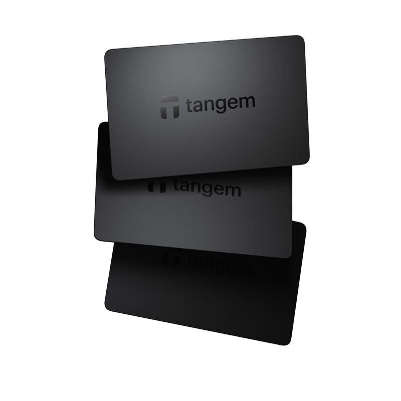 Tangem Crypto Hardware Wallet 3 Card set zwart