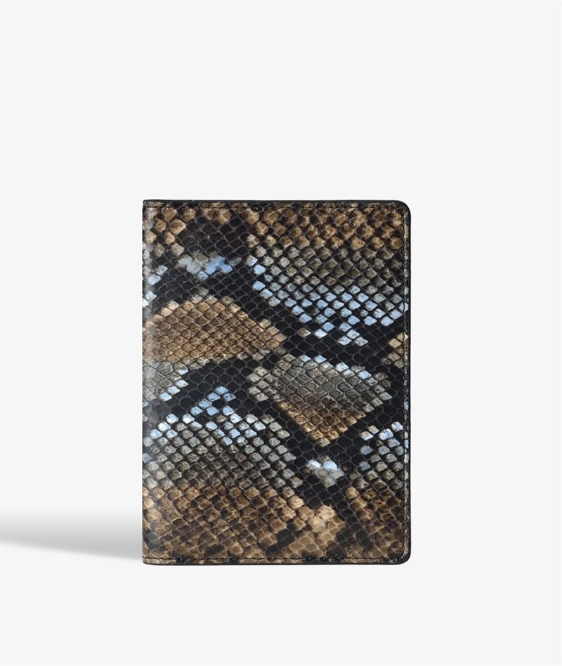 The Case Factory Paspoorthouder Python Multicolor Sunset Blue
