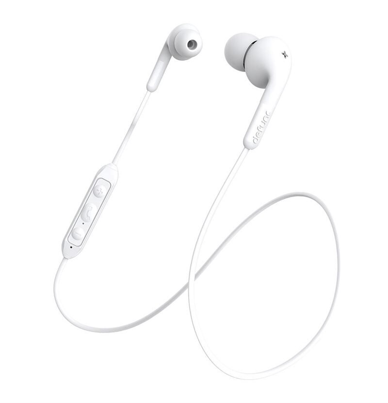 DeFunc BT Earbud Plus Music White - Draadloze oortjes Bluetooth