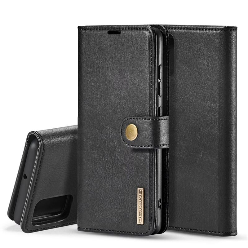 DG.MING Magnet Wallet Samsung Galaxy A71 Black - Stijlvol lederen boekhoesje met afneembaar magnetisch binnenhoesje