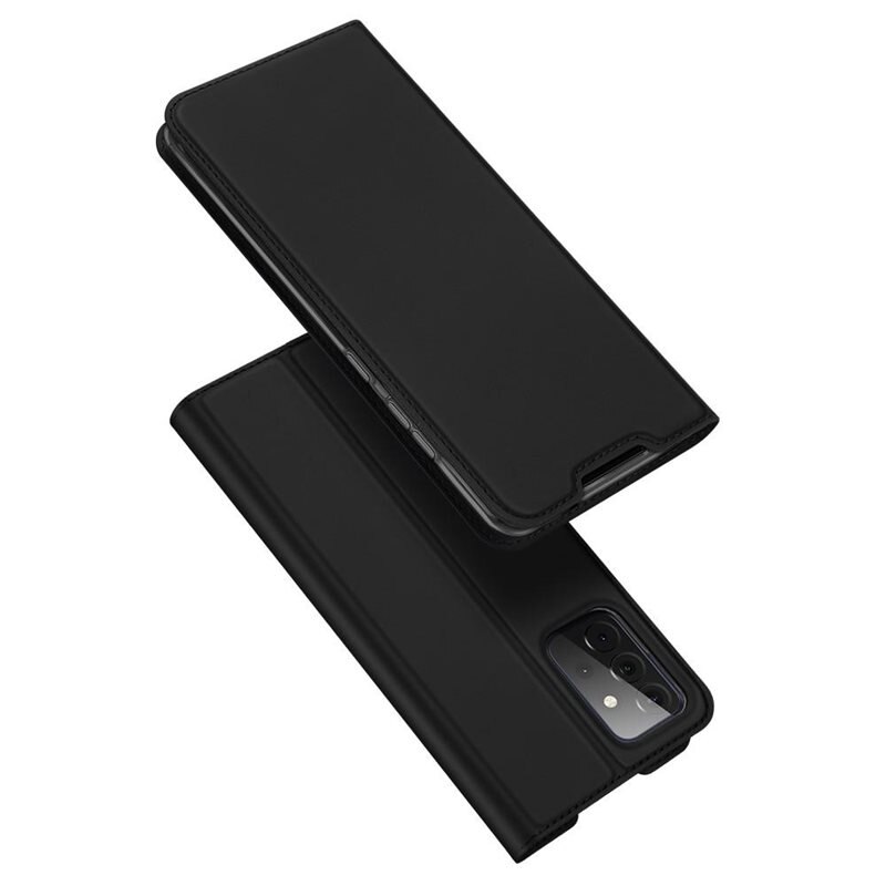 Dux Ducis Skin Pro Series Samsung Galaxy A72 5G - Zwart - Dun telefoonhoesje met pasjeshouder