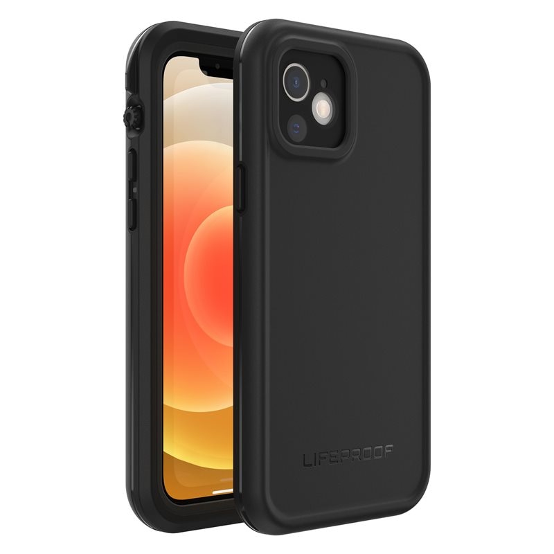 Lifeproof FRE Case iPhone 12 zwart - Fullcover, waterdicht en extreem robuust hoesje. Ingebouwde screenprotector