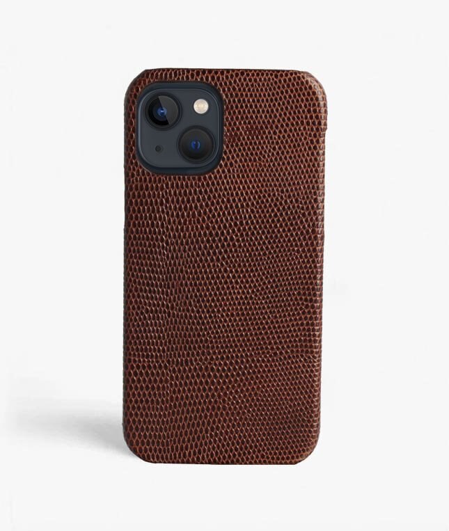 The Case Factory Hoesje iPhone 13 Pro Max Lizard Brown