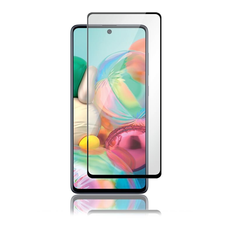 Panzer Full-Fit Glass Samsung Galaxy A72 5G Zwart - Beschermglas van gehard glas