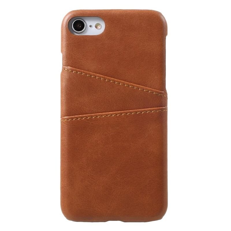 tectTech Card Slots Case iPhone SE 2022 Bruin - Telefoonhoesje met pasjeshouder
