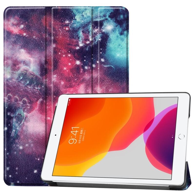 Apple iPad 10.2 9th Gen (2021) Tri-fold Hoesje Ruimte - Beschermende tablethoes met standaardfunctie