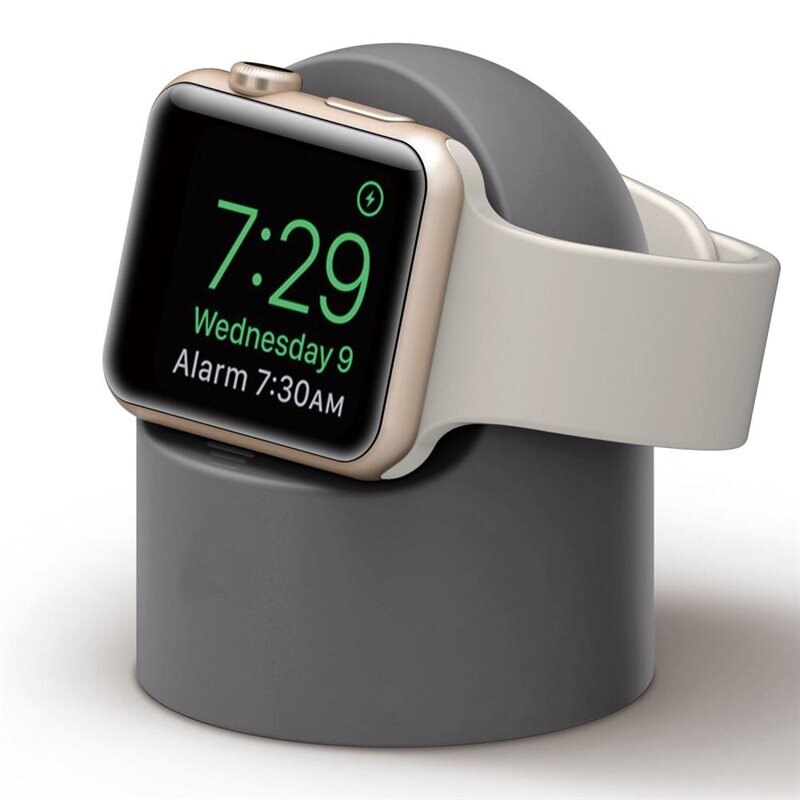 Apple Watch Oplaadstandaard Grijs - Practische standaard