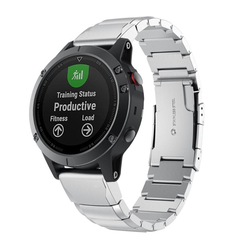 Garmin Fenix 6 Pro Schakelarmband zilver - Mooie roestvrij stalen armband - Heren en dames