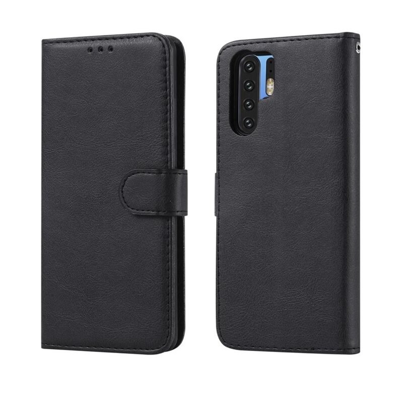 Huawei P30 Pro Magneethoesje Zwart - Boekhoesje met losse magneetcase