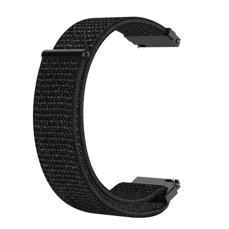 Universal 22mm Nylon bandje zwart - Bandje van luchtig en ventilerend nylon