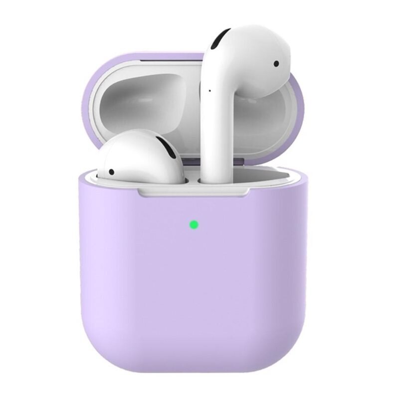 AirPods Siliconen hoesje Paars - Bescherming laadetui