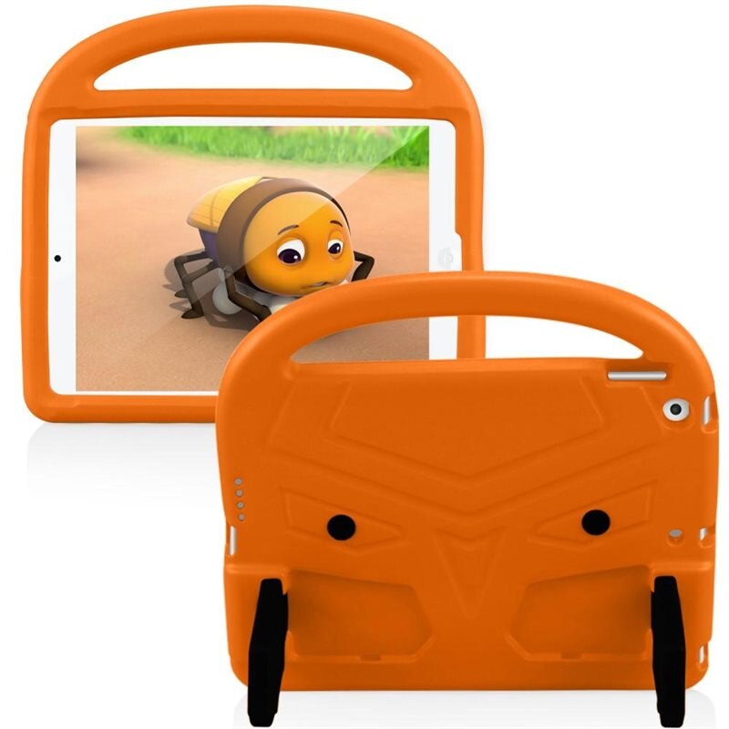 iPad 10.2 9th Gen (2021) Backcover hoesje EVA oranje - Perfect voor kinderen - Beschermende tablethoes