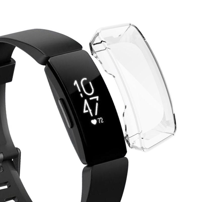 Fitbit Inspire/Inspire 2 Backcover hoesje transparant - Beschermend bumperhoesje voor smartwatch