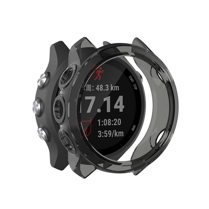 Garmin Forerunner 245 Backcover hoesje Zwart - Beschermend bumperhoesje voor smartwatch